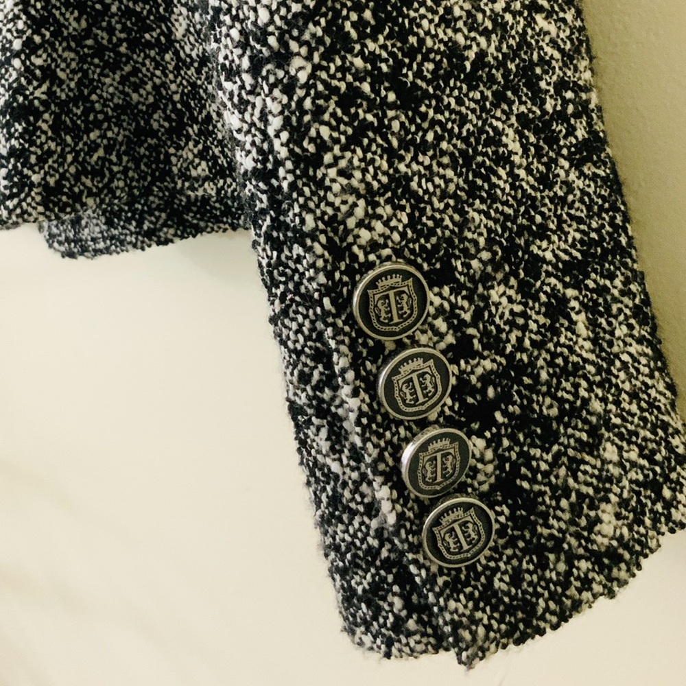 Talbots "T" Engraved Button Tweed Jacket - Picture 8 of 15